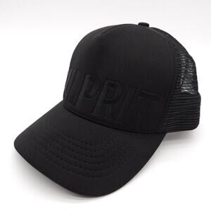 Culprit Snapback Trucker Mesh Hat Black Ball‎ Cap Stitched Logo USA Made Unisex